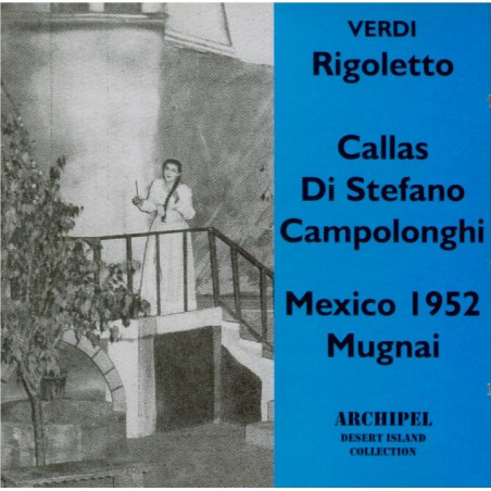 VERDI - Mugnai - Rigoletto, opéra en trois actes Live Mexico, 17 - 6 - 1952..